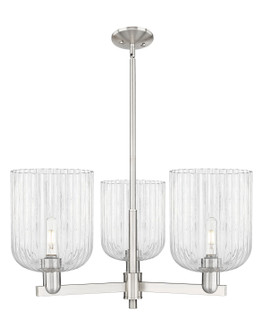 Arcadia Three Light Pendant in Satin Nickel (405|7163CRSNG5598CL)