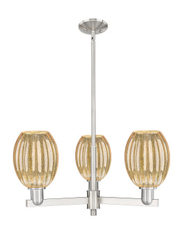 Arcadia Three Light Flush Mount in Satin Nickel (405|7163CRSNG4596ME)