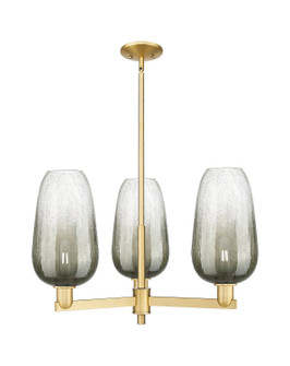 Arcadia Three Light Pendant in Satin Gold (405|7163CRSGG4847SL)