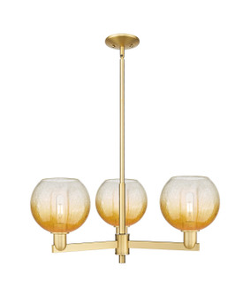 Arcadia Three Light Pendant in Satin Gold (405|7163CRSGG4838AM)