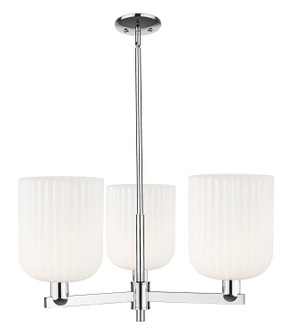 Arcadia Three Light Pendant in Polished Chrome (405|7163CRPCG5598GWH)