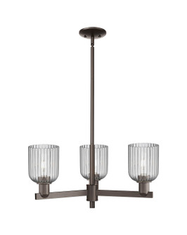 Arcadia Three Light Pendant in Oil Rubbed Bronze (405|7163CROBG5595SM)
