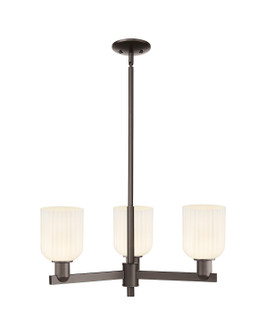 Arcadia Three Light Pendant in Oil Rubbed Bronze (405|7163CROBG5595GWH)