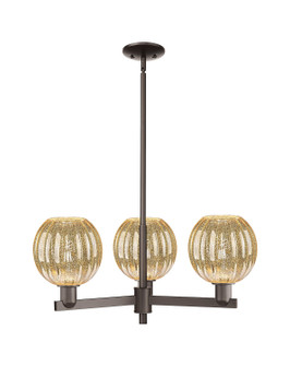 Arcadia Three Light Pendant in Oil Rubbed Bronze (405|7163CROBG4587ME)