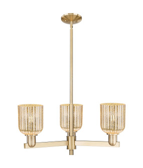 Arcadia Three Light Flush Mount in Champagne Bronze (405|7163CRCBG5595ME)