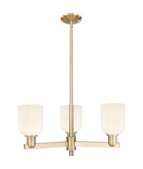 Arcadia Three Light Flush Mount in Champagne Bronze (405|7163CRCBG5595GWH)