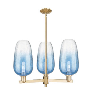 Arcadia Three Light Flush Mount in Champagne Bronze (405|7163CRCBG4847SB)