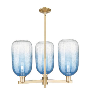 Arcadia Three Light Flush Mount in Champagne Bronze (405|7163CRCBG4827SB)