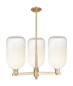 Arcadia Three Light Flush Mount in Champagne Bronze (405|7163CRCBG4827OP)