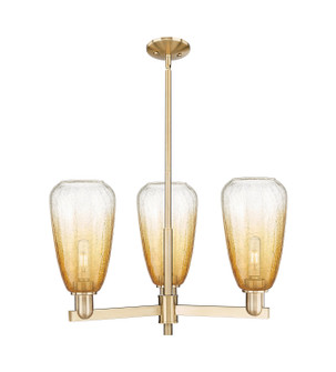 Arcadia Three Light Flush Mount in Champagne Bronze (405|7163CRCBG4806AM)