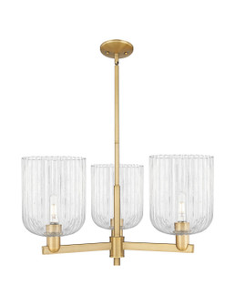 Arcadia Three Light Pendant in Brushed Brass (405|7163CRBBG5598CL)