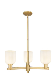 Arcadia Three Light Pendant in Brushed Brass (405|7163CRBBG5595GWH)