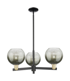 Arcadia Three Light Pendant in Black Antique Brass (405|7163CRBABG4838SL)