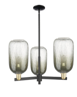 Arcadia Three Light Pendant in Black Antique Brass (405|7163CRBABG4827SL)
