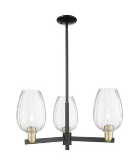 Arcadia Three Light Pendant in Black Antique Brass (405|7163CRBABG4576CL)