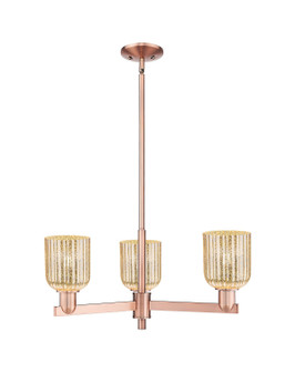 Arcadia Three Light Pendant in Antique Copper (405|7163CRACG5595ME)