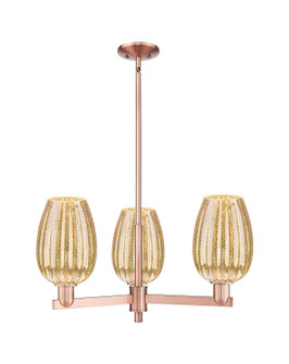 Arcadia Three Light Pendant in Antique Copper (405|7163CRACG4576ME)