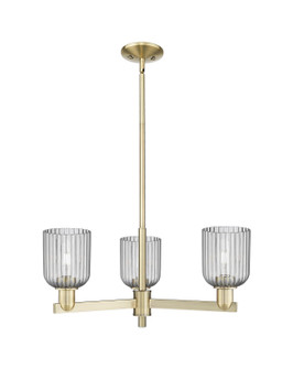 Arcadia Three Light Pendant in Antique Brass (405|7163CRABG5595SM)