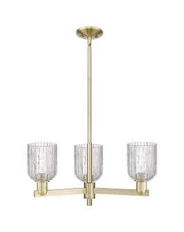 Arcadia Three Light Pendant in Antique Brass (405|7163CRABG5595CL)