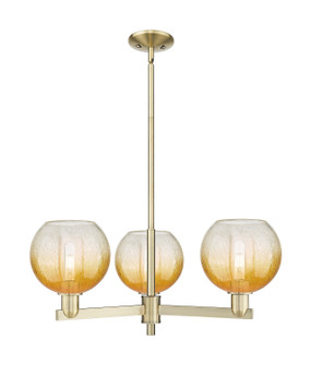 Arcadia Three Light Pendant in Antique Brass (405|7163CRABG4838AM)