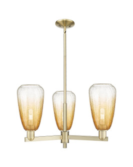 Arcadia Three Light Pendant in Antique Brass (405|7163CRABG4806AM)
