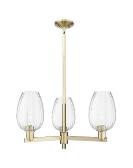 Arcadia Three Light Pendant in Antique Brass (405|7163CRABG4576CL)