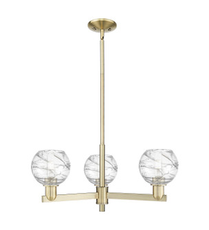 Arcadia Three Light Pendant in Antique Brass (405|7163CRABG12136CL)