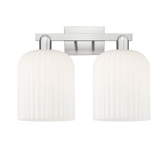 Arcadia Two Light Bath Vanity in Brushed Satin Nickel (405|7162WSNG5598GWH)