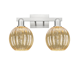 Arcadia Two Light Bath Vanity in Brushed Satin Nickel (405|7162WSNG4587ME)