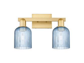 Arcadia Two Light Bath Vanity in Satin Gold (405|7162WSGG5595BL)