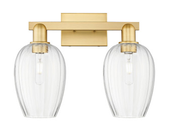 Arcadia Two Light Bath Vanity in Satin Gold (405|7162WSGG4576CL)