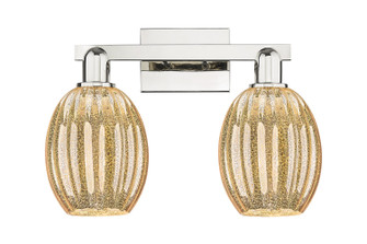 Arcadia Two Light Bath Vanity in Polished Nickel (405|7162WPNG4596ME)
