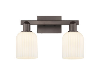Arcadia Two Light Bath Vanity in Oil Rubbed Bronze (405|7162WOBG5595GWH)