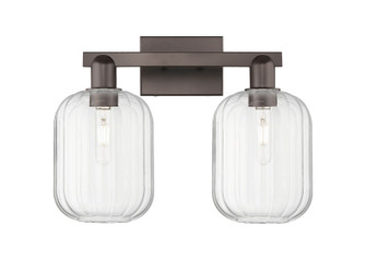 Arcadia Two Light Bath Vanity in Oil Rubbed Bronze (405|7162WOBG4607CL)