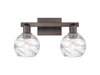 Arcadia Two Light Bath Vanity in Oil Rubbed Bronze (405|7162WOBG12136CL)