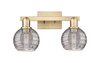 Arcadia Two Light Bath Vanity in Champagne Bronze (405|7162WCBG12136SM)