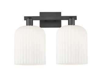 Arcadia Two Light Bath Vanity in Matte Black (405|7162WBKG5598GWH)