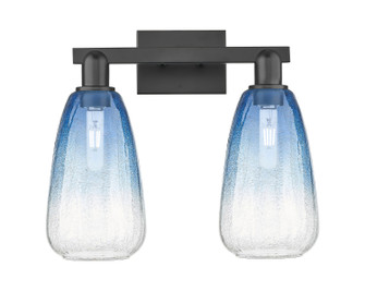 Arcadia Two Light Bath Vanity in Matte Black (405|7162WBKG4806SB)