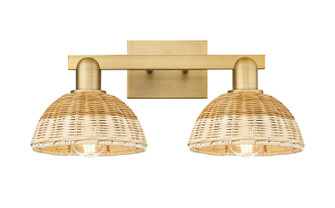 Arcadia Two Light Bath Vanity in Brushed Brass (405|7162WBBNBD275NAT)