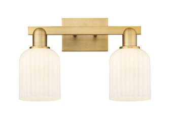 Arcadia Two Light Bath Vanity in Brushed Brass (405|7162WBBG5595GWH)