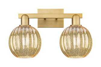 Arcadia Two Light Bath Vanity in Brushed Brass (405|7162WBBG4587ME)