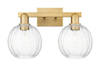Arcadia Two Light Bath Vanity in Brushed Brass (405|7162WBBG4587CL)