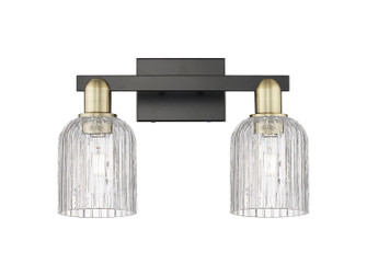 Arcadia Two Light Bath Vanity in Black Antique Brass (405|7162WBABG5595CL)