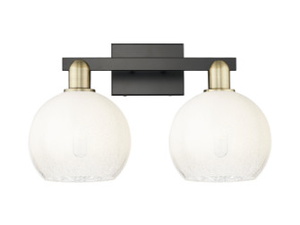Arcadia Two Light Bath Vanity in Black Antique Brass (405|7162WBABG4838OP)