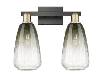 Arcadia Two Light Bath Vanity in Black Antique Brass (405|7162WBABG4806SL)