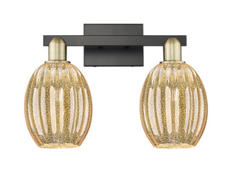 Arcadia Two Light Bath Vanity in Black Antique Brass (405|7162WBABG4596ME)