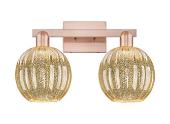 Arcadia Two Light Bath Vanity in Antique Copper (405|7162WACG4587ME)