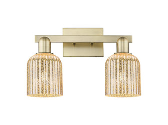 Arcadia Two Light Bath Vanity in Antique Brass (405|7162WABG5595ME)