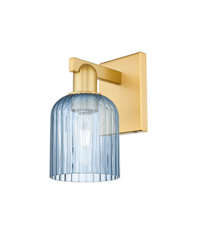 Arcadia One Light Wall Sconce in Satin Gold (405|7161WSGG5595BL)