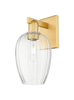 Arcadia One Light Wall Sconce in Satin Gold (405|7161WSGG4576CL)